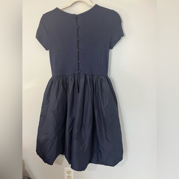 Polo Ralph Lauren Girl’s Navy Short Sleeve Dress with Taffeta Size L (12-14) - Picture 4 of 6